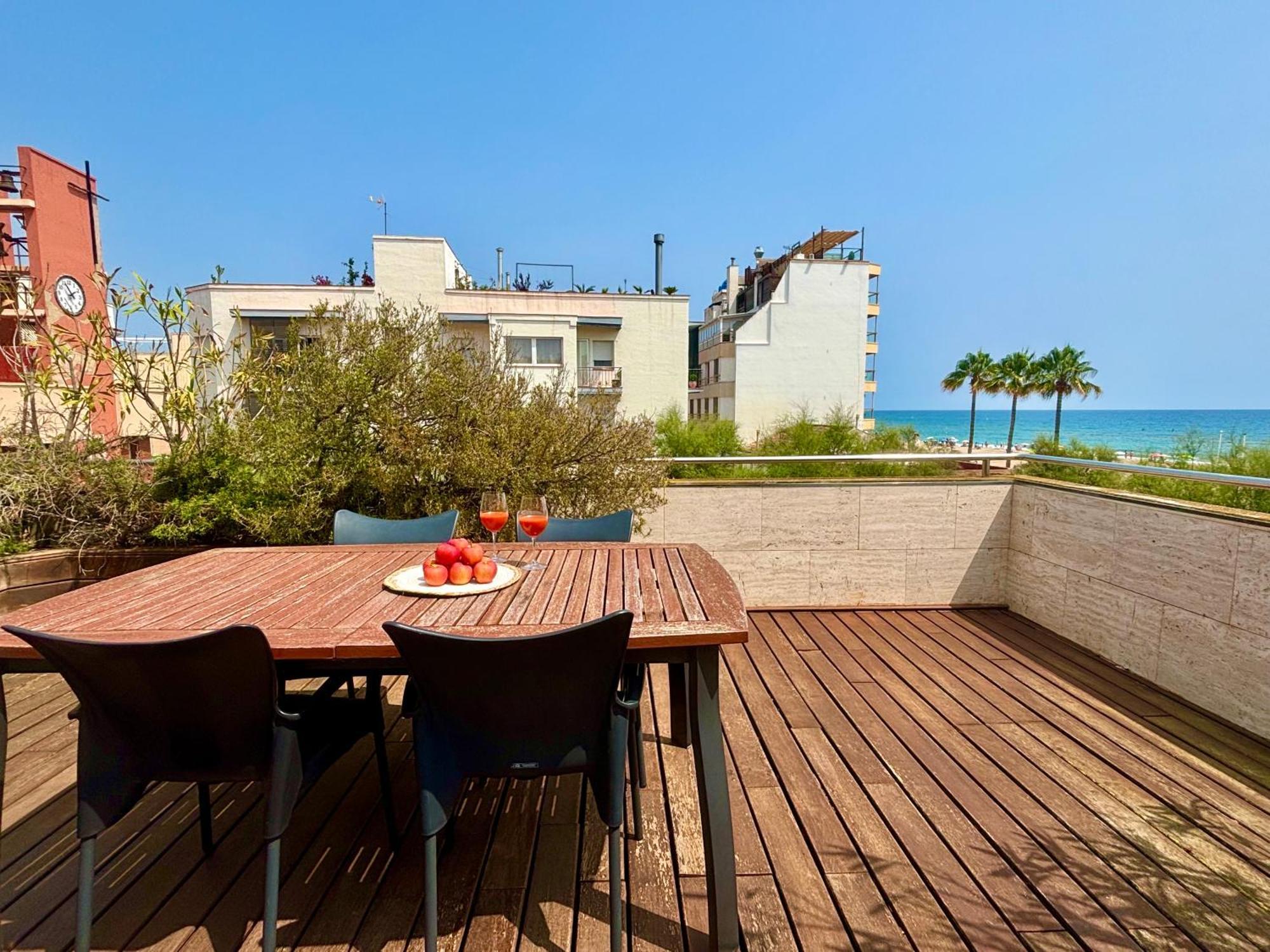 Апартаменты Increible Casa Frente Al Mar , Planta Baja Торредембарра Экстерьер фото